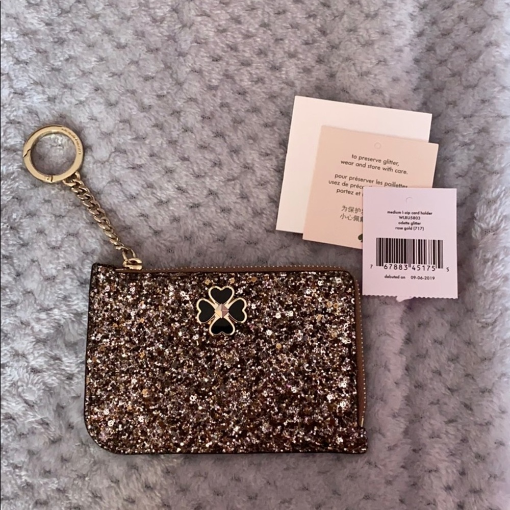 NWT Kate Spade Odette Cardholder- Rose Gold